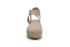 Espadrill i semsket skinn