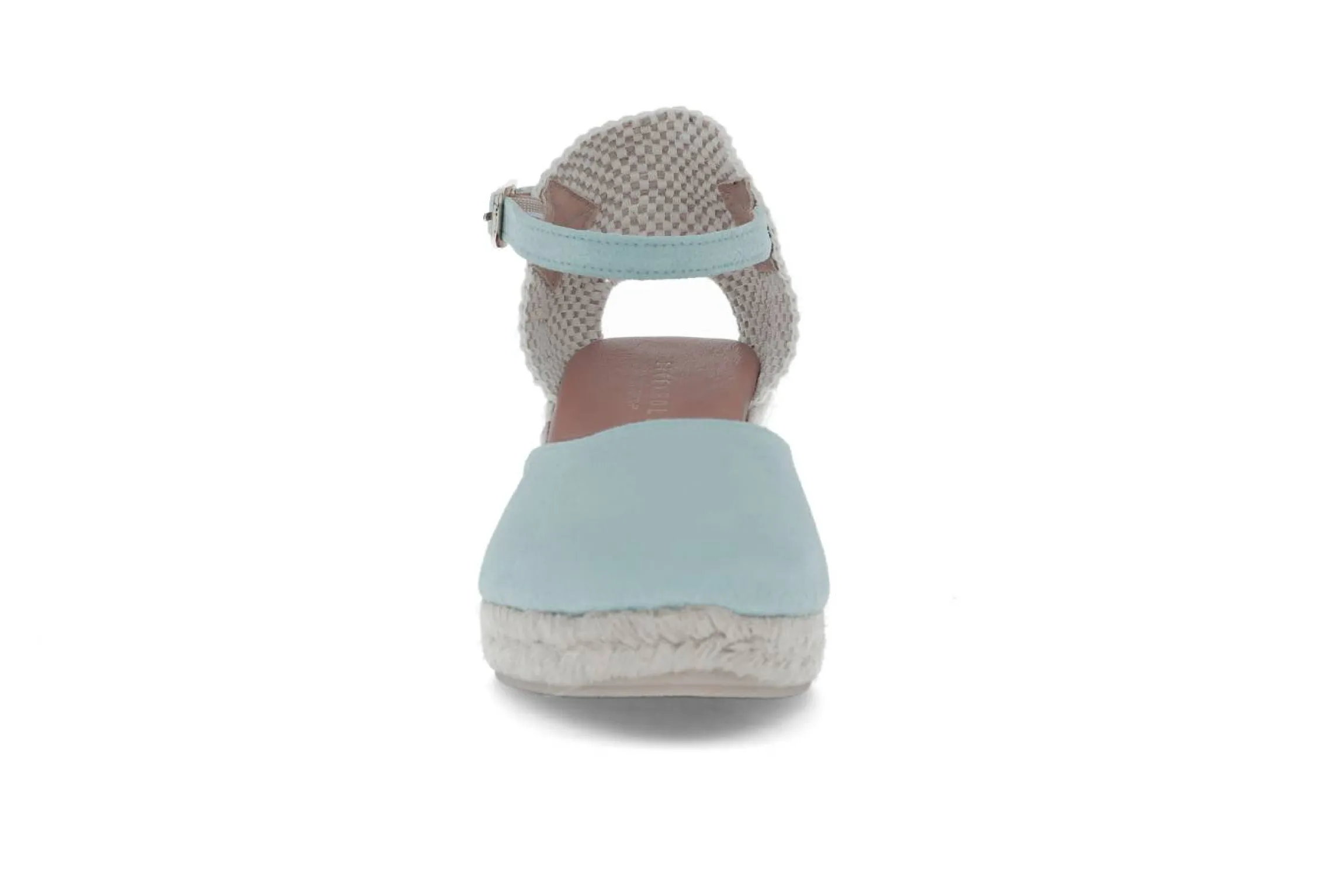 Espadrill i semsket skinn