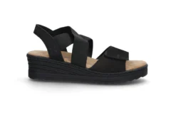 Komfortabel sandal i skinn