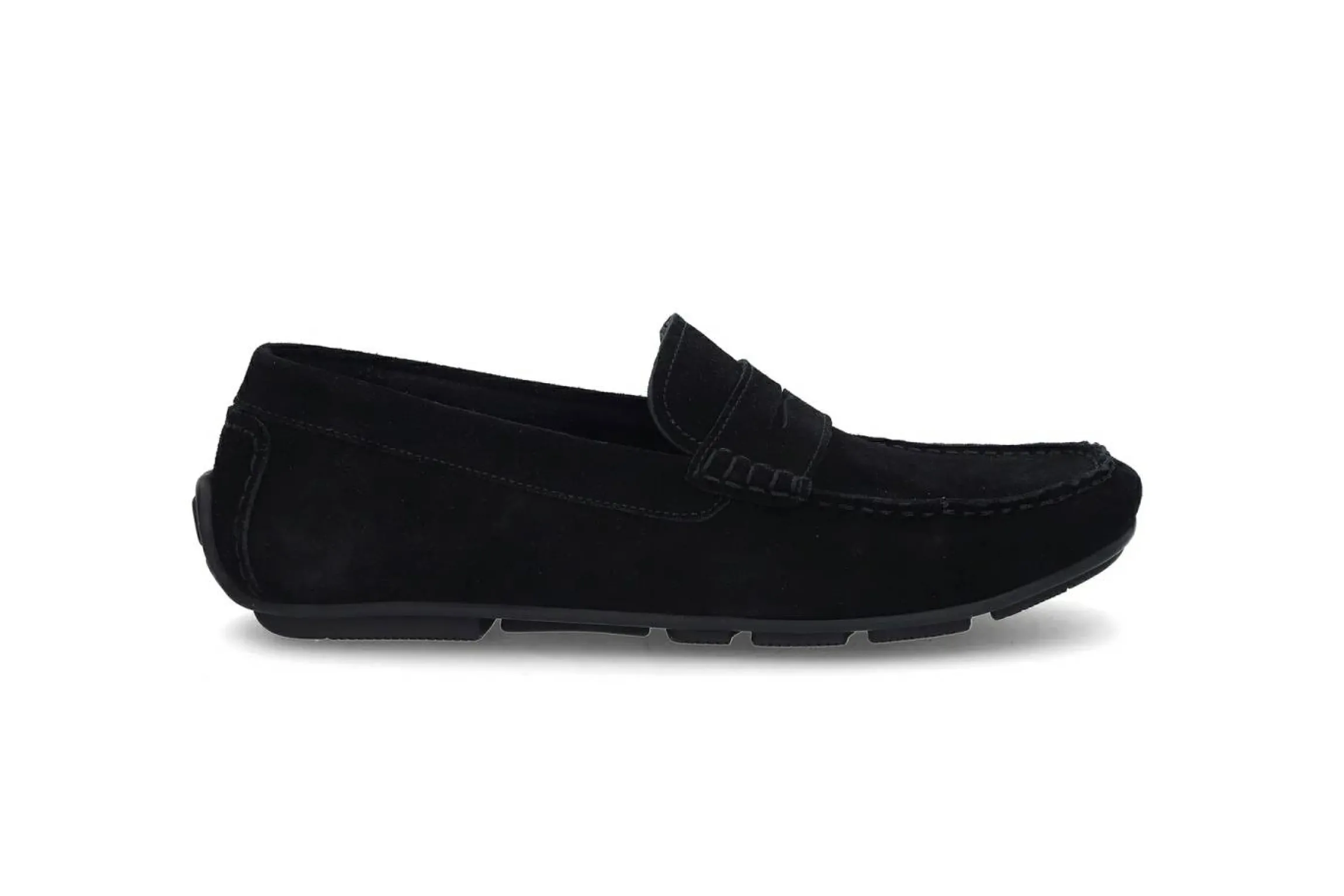 Loafer i semsket skinn