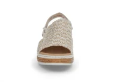 RIEKER 6781 Beige-Silber/Cl