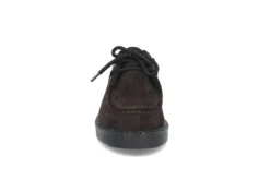 Semsket moc-toe snøresko