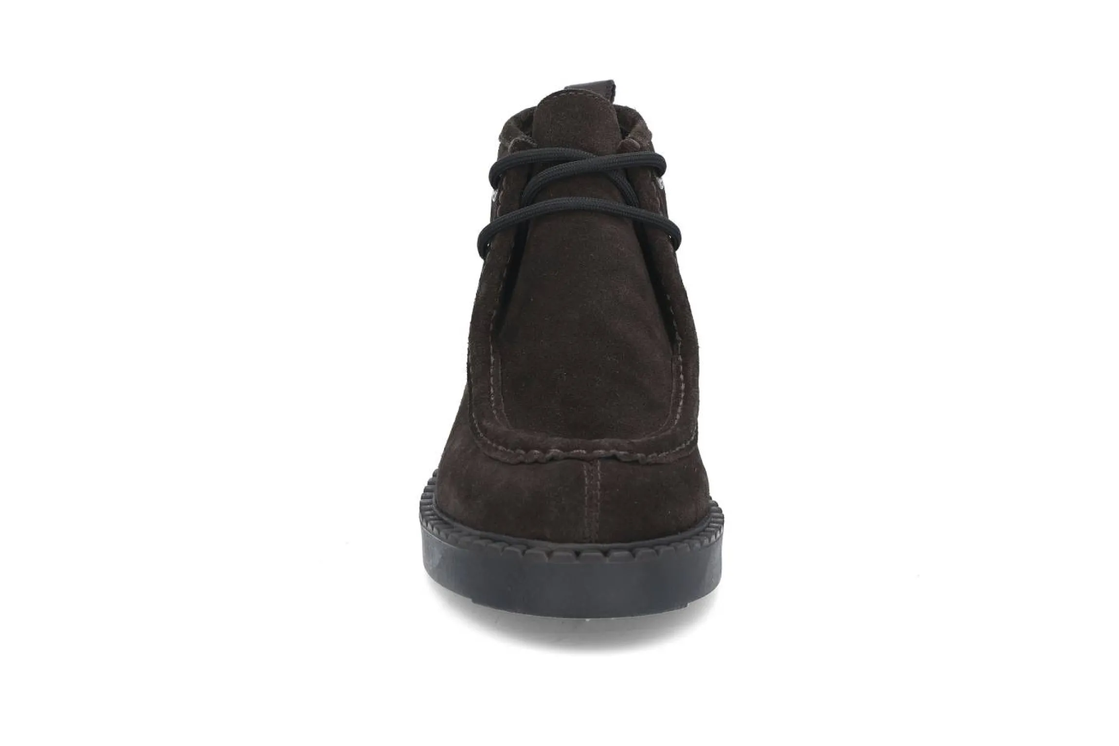 Semsket moc-toe støvlett