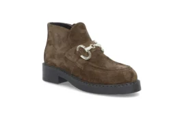 Semsket moc-toe støvlett