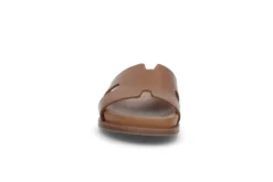 Slip-in sandal i skinn