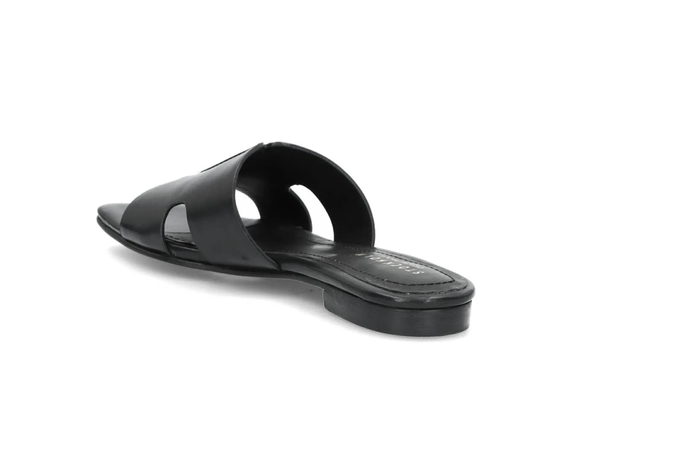 Slip-in skinnsandal