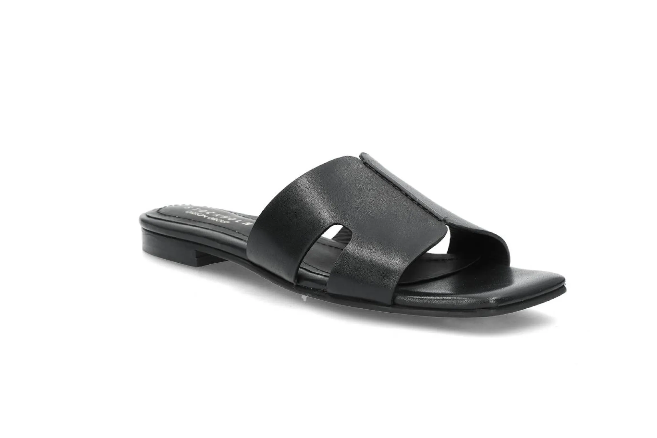 Slip-in skinnsandal