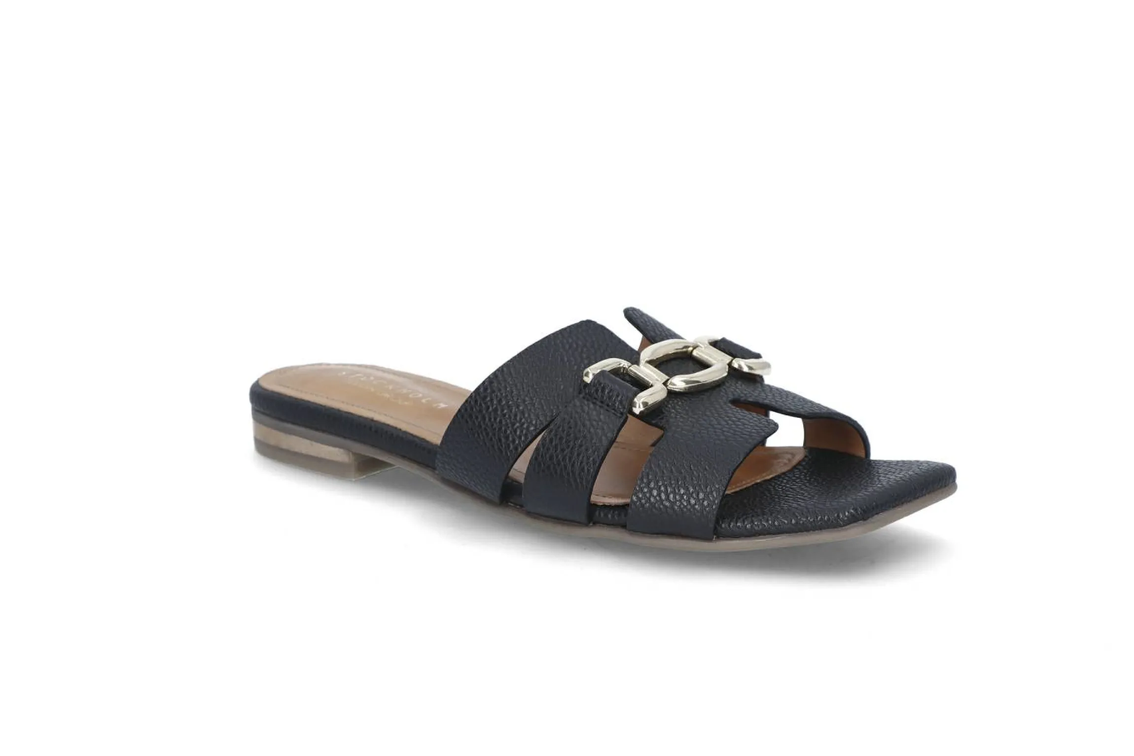 Slip-in skinnsandal