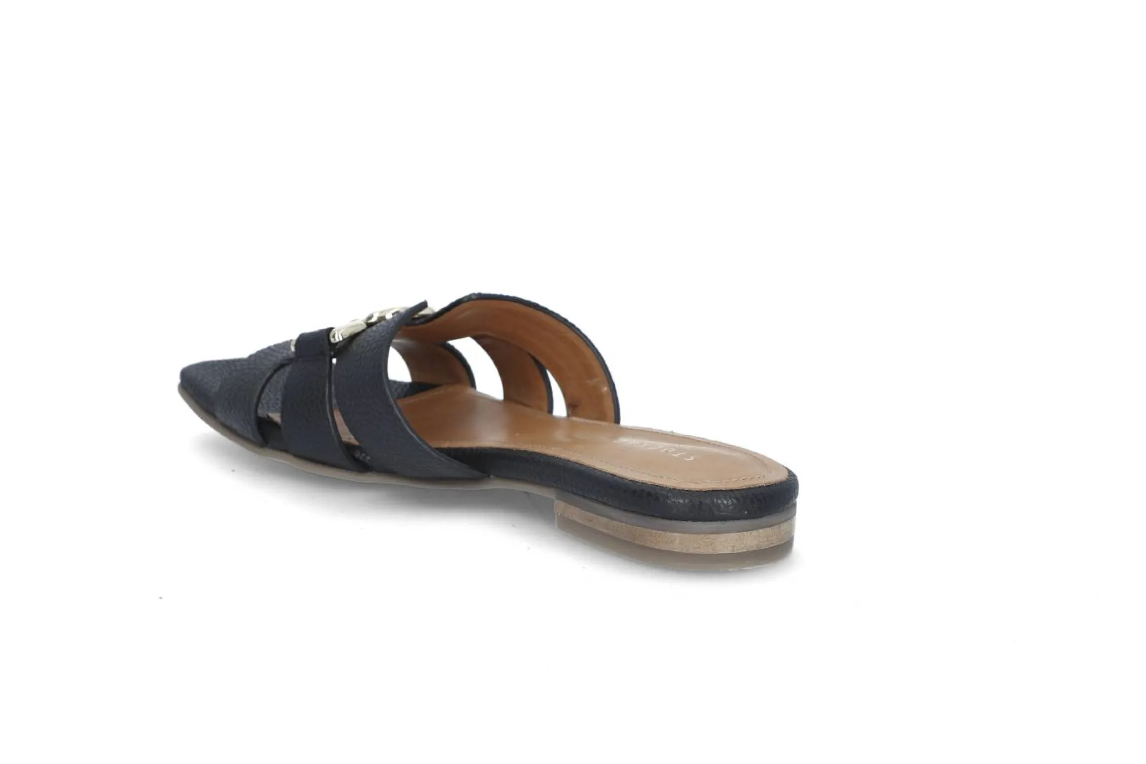 Slip-in skinnsandal
