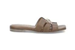 Slip-in skinnsandal